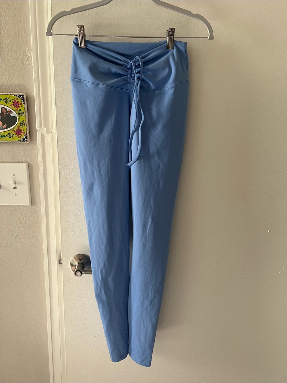 PINK Victoria's Secret Light Blue Drawstring Waist Leggings